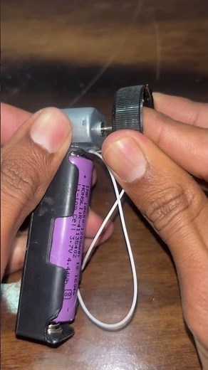 Homemade vibrator using dc motor #shorts #shortsfeed #dcmotor #schoolproject #scienceproject