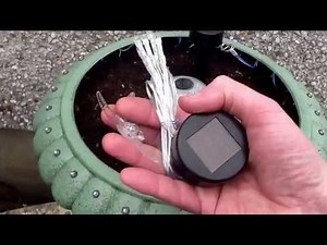Solar powered garden planter.