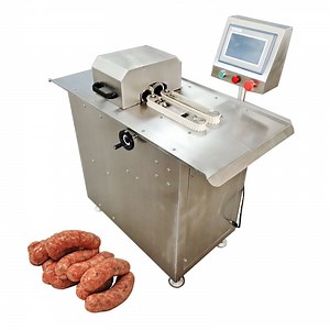 [Hot Item] Stainless Steel Electric Sausage Linker Binding Machine Small Sausage Filler Tying Knitting Manual Meat Sausage Tie Machine