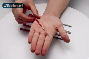 Utoolmart Diamond Needle File, Mini Diamond Needle File Set, 3mm x 140mm Flat Files Tools, 150 Grits Small Flat Files, for Metal Glass Stone with Fine Sanding