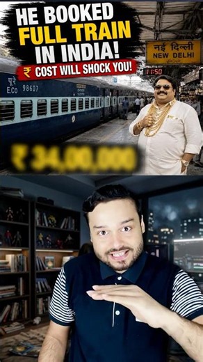 He Booked FULL TRAIN! Know The Cost! FULL Railway Station SHOCKED! #shorts
