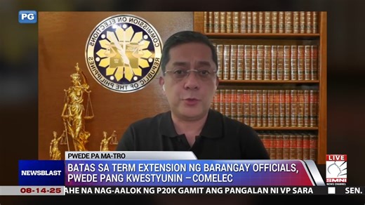 Handa ang COMELEC na sumunod sa bagong batas na nagpapalawig ng termino ng mga Barangay at SK officials. Pero ayon sa ahensya, mas mainam munang maghintay bago maglabas ng implementing rules and regulations — dahil maaari pa itong kwestyunin sa Korte Suprema. | via Faith Agustin | NewsBlast