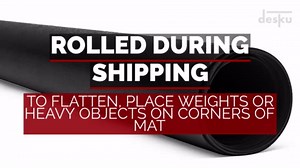 DESKU Office Desk Chair Mat with Lip – PVC Mat for Hard Floor Protection, Clear, 45 Inches x 53 Inches, Made in The USA, Home Office Supplies, Made in The USA