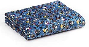 YnM Comic Weighted Blanket for Teens or Adults — Heavy 100% Oeko-Tex Certified Minky Material with Premium Glass Beads (Lightning, 48''x72'' 15lbs), Suit for One Person(~140lb) Use on Twin/Full Bed