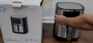 Air Fryer, BLUE STONE 8 in 1 Electric Hot Air Fryer with LCD Touch Panel, 6 Quart Digital Hot Oven Oiliness Cooker, Upgrade 8 Presets, Preheat, Keep Warm& Nonstick Frying Pot