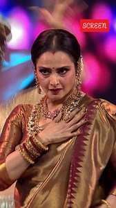 #SCREENArchive: Rekha lit up the stage with her graceful Pardesiya performance at the Screen Awards. A timeless moment that still leaves us in awe. (SCREEN, Pardesiya, SCREEN Awards, Rekha Performance) | Indian Express Entertainment