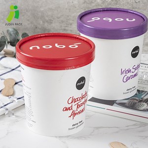 [Hot Item] Custom Design Disposable Salad Pudding Frozen Yogurt Bowl Ice Cream Cup