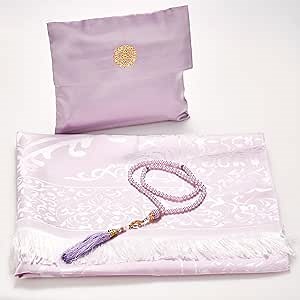 BARUN Muslim Prayer Rug - Prayer Mat, Prayer Rug, Prayer Mats Muslim, Portable Prayer Mat, Travel Prayer Mat with Prayer Beads, Ramadan Gift, Sajadah Islamic Gifts for Women (Purple)