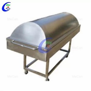 [Hot Item] Hospital Stainless Steel Morgue Corpse Cart with Cover, Morgue Cart/Trolley