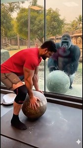 85K views · 229 reactions | “Boy Tries to Challenge a Gorilla in Zoo | Gorilla’s Funny Reaction 轢” A boy tries to challenge a gorilla at the zoo by lifting a heavy stone, but he fails to lift it. The gorilla understands the situation and reacts in a funny way by teasing the boy. A light-hearted and entertaining moment that makes everyone laugh  #Gorilla #ZooFun #FunnyAnimalreels #Viralshorts #AnimalReaction #Comedyreels #ViralVideo | Royal1645 | Facebook