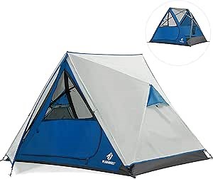 Camping Tent, Easy Up 2 Person Tents (Blue, Fit 2 Persons)