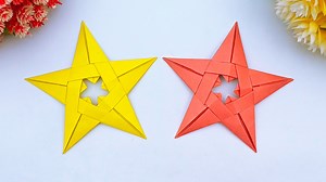 Homemade Christmas Star Making Ideas - DIY Christmas Tree Ornaments - Handmade easy Christmas star #Crafts #ChristmasStar #ChristmasDecor | DIY And Paper Crafts