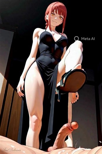 Ai footjob stomp the cum out