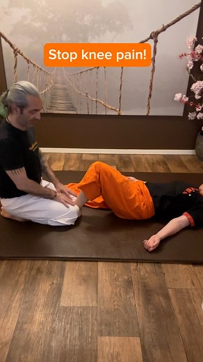  Relieve knee pain with this simple Nuad Thai Massage technique! Your knee discomfort could be due to fascia adhesions pressing on nerves, causing pain.  Ask your partner to apply the nutcracker technique on your quadriceps to break adhesions and experience relief. Let us know in the comments how this massage helps you feel!  #kneepain #massage #thaimassage #massageschool #yoga #painrelief #kneepainrelief  | ITM Thai Hand International Training Massage School Amsterdam | Facebook
