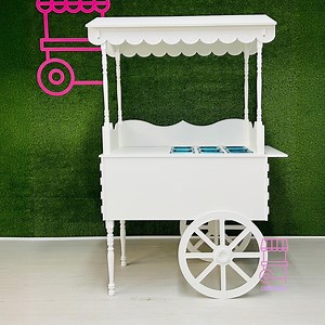 White Candy Cart With 6 Containers | Elegant Dessert Display Stand for Weddings, Baby Showers & Birthday Parties | Portable Sweet Table Cart - Etsy Canada