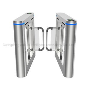 [Hot Item] Factory Price Durable Tested Stainless Steel RFID Card Metro Station Security Rotate Swing Turnstile Gate