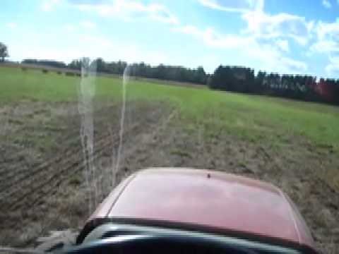 Great Plains no-till drill (grass seeder) in the pasture