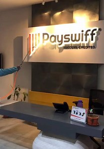 We at Payswiff have been committed to serving our customers, banks & digital landscape. While our offices & stocks are being sanitized, we continue to contribute our bit! #payswiffindia #payswiffglobal #office #contactlesspayments #digitalpayments | Payswiff Global