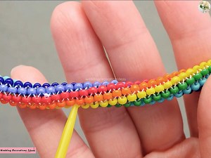 26K views · 645 reactions | How to Make a Beaded Necklace with Needle Mosaic Technique | Wedding Decoration Ideas | Facebook