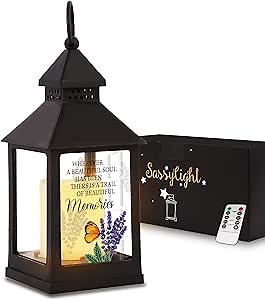 Memorial Gifts Memorial Lantern, Gifts for Bereavement, Sympathy Rememberance Gift for Loss of Loved One, Funeral Memorial Lantern