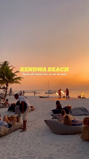 Kendwa beach - It is popular with travelers from all over the world. This is one of the best resorts in Zanzibar. It is calm, quiet and peaceful here. 🏝️ | 🎥 @zurizanzibar Kendwa is a wide and long beach, so there is enough space for all vacationers. The slope is flat, the water deepens gradually and quickly. There is no shallow water, shells, stones and algae. On the coast fine white sand lies and tall perennial palms grow. The facilities are suitable for adults and children. The ocean is cal