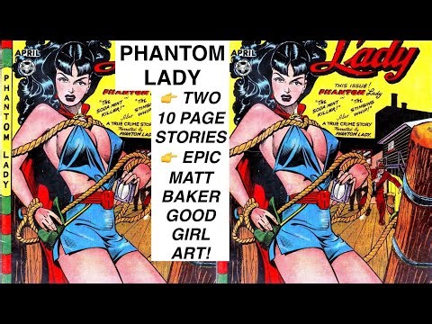 PHANTOM LADY👉Matt Baker Good Girl Art!!!👉Golden Age Comic