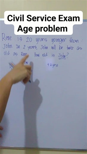 Age problem //CIVIL SERVICE EXAM #cscexam #maths #mathematics #mathproblem | Civil Service Exam Reviewer BY Janice De Herce