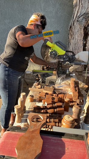 2.7K views · 65 reactions | Upcycled scrap wood spindles into candlesticks. Stained using vinegar and steel wool. #roycycled #scrapwoodproject #spindles | Roycycled Treasures | Facebook