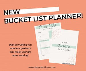 Bucket List Planner - Etsy UK