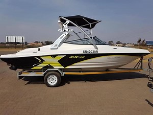 Sensation 22sxi 5.0lt Mpi Mercruiser Only 55 hours 2013 model Wake tower and Racks and speakers Kenwood sound system L shape seating Contact Garth or email me Garth@sensationboats.com | Sensation Boats