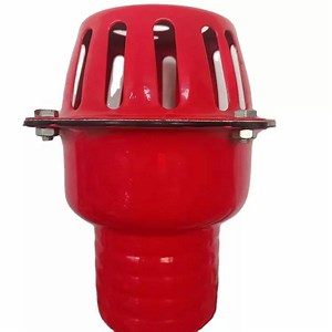 [Hot Item] Cast Iron Water Pump Spare Parts 4 Inch Bottom Valve Galvanized Steel Check Valve