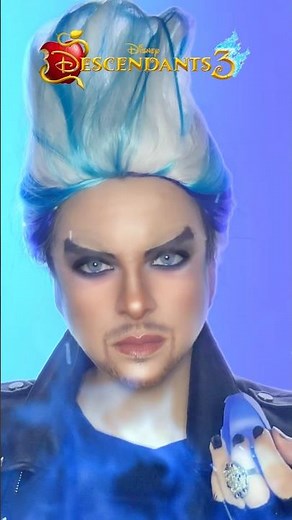 MAL and HADES MAKEUP - DESCENDANTS 3 💙💜 #descendants3 #descendants #mal #hades #descendants2