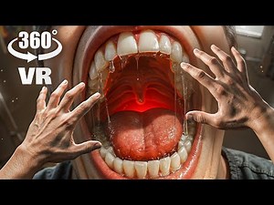 360° VR - Human EATS YOU! Trip from Mouth to Toilet!