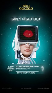 Psst! Have you heard? The hottest Girls Night Out Party in Bali is happening at Sky Garden this Wednesday! 💄✨ #SkyGardenBali 𝗗𝗼𝗼𝗿 𝗢𝗽𝗲𝗻 𝗮𝘁 𝟵 𝗣𝗠 RSVP → 62 811-3810-9081 💃 LADIES FREE ENTRY ALL NIGHT 🕺FDC FOR GENTS Weekdays (Sunday-Thursday) 100K INCLUDE 1 DRINK 🕺FDC FOR GENTS Weekends (Friday-Saturday) 150K INCLUDE 1 DRINK #skygarden #skygardenbali #balinightlife | The Beat Bali