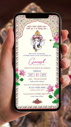 Contact for Digital Ganesh Chaturthi Invitations Videos | InviteMart