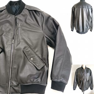 [Hot Item] Cow Leather Bomber Jacket Customerize Faux Suede Short Blazer Products