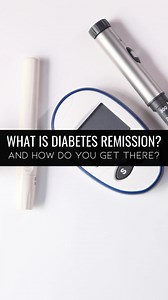 The American Diabetes Association defines diabetes remission as “…a return of HbA1c to less than 6.5% that occurs spontaneously or following an intervention and that persists for at least three months in the absence of usual glucose-lowering pharmacotherapy.” So, essentially, someone is considered in diabetes remission when they have normal HgbA1c levels for three or more months without the use of diabetes medications. #milknhoneynutritiond #diabetes #bloodsugar #type2 #t2d #type2diabetes #predi