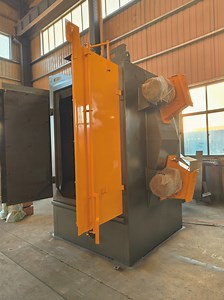 [Hot Item] Q37 Automatically Airless Hanger Shot Blaster Shot Blasting Machine with Hanger System.