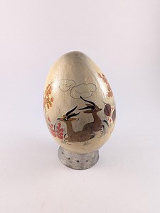 Vintage Mexican Folk Art Papier Mâché Egg Hand Painted Decorative Folk Art Sculpture - Etsy