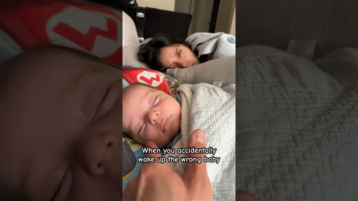 Parents accidentally wake up the wrong baby during nap time