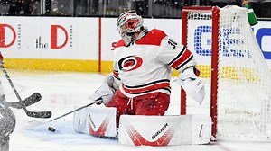 Phil Di Giuseppe scored in the sixth round of the shootout to lift the Carolina Hurricanes to a 3-2 victory on the road over the Vegas Golden Knights. With the win, Cam Ward earned career win No. 300, all coming with the Carolina Hurricanes. | FanDuel Sports Network South | Facebook