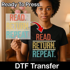 Colorful Bold Read Return Repeat DTF Transfer, Library and Reading Book Quote Iron-on Decal, Book Lover Heat Transfer, Ready to Press - Etsy