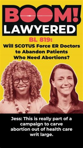 Mark your calendars for Wednesday, when the Supreme Court will hear oral arguments in Idaho v. United States, which pits EMTALA, a federal statute, against Idaho state law. It has the potential of reshaping the landscape of patient care and abortion access. On this week’s Boom! Lawyered, your favorite repro legal journalists Imani and Jess share what they’ll be listening for during arguments. https://open.spotify.com/episode/0zXCfTAj90ueHpPOkb14ak?si=IDUUWL3eS_i-bPqXVSETVg This case is the secon