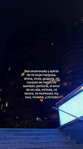 Bien enamorado y adicto a mi mujer hermosa — frase romántica