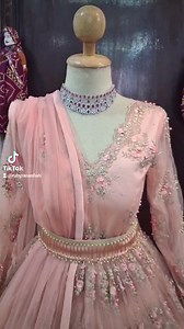 Netted ethnic gown for beautiful bride #receptiondress | Ruby's Collection