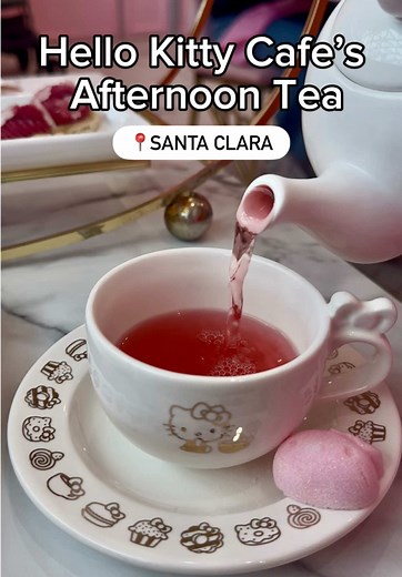 Experiencia de té de la Hello Kitty Café en Santa Clara
