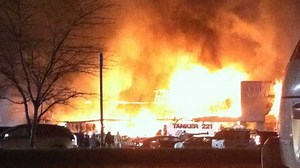 Heights Plaza fire destroys pizzeria, stores