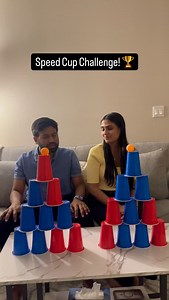 How to Play the Speed Cup Challenge 🥤🏆 Looking for a fun indoor game for adults or a competitive game night idea? This Speed Cup Challenge is the ultimate test of focus and hand-eye coordination! 🧠💨 Whether you’re looking for challenges for couples, family game night inspiration, or just a fun DIY game to play with friends, this one is a guaranteed hit. All you need are some plastic cups and a ping pong ball! Who would win this in your group? Tag them below! 👇 #cupchallenge #couplegames #fa