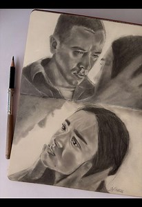 Sketching Lucy Gray: Ballad of Songbirds and Snakes Portrait