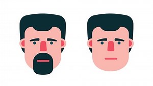 Face Man Emotions Cartoon Character Beard Stock Footage Video (100% Royalty-free) 1027642394 | Shutterstock